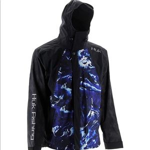 HUK hydra reflective rain jacket